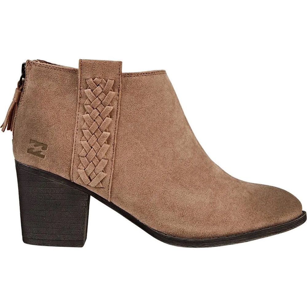 New Billabong in the deets faux suede tan booties 7